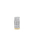Double Row Diamond Gold Nose Bali (Hinged Hoop)