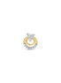 Circular Diamond Gold Nose Pin (Nath / Stud)