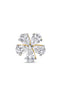 5-Petal Pear Cut Diamond Floral Gold Nose Pin (Nath / Stud)