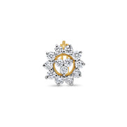 Diamond Floral Stud Earrings