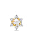 Pearl & Diamond Snowflake Floral Gold Nose Pin (Nath / Stud)