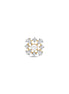 Pearl & Diamond Floral Gold Nose Pin (Nath / Stud)